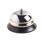 American Metalcraft CB338 3.37-in Call Bell, Nickel/Steel
