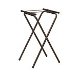 American Metalcraft CTS31 Folding Tray Stand w/ Nylon Straps, Chrome/Black