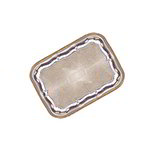 American Metalcraft GBTRT1612 Rectangular Serving Tray, 16x12-in, Chrome/Gold