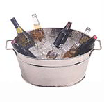 American Metalcraft HMDOB19149 9-in Party Tub, Hammered, Stainless