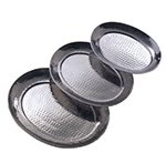 American Metalcraft HMOST1520 Oval Serving Tray, 15.5x20-in, Hammered, Stainless