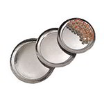 American Metalcraft HMRST2001 20-in Round Serving Tray, Hammered, Stainless
