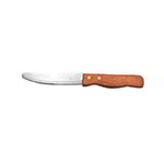 American Metalcraft KNF3 10-in Rounded Tip Steak Knife w/ Handle, Hardwood