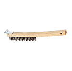 American Metalcraft 1347 Wire Brush w/ Handle & Tempered Tufts, Steel/Wood