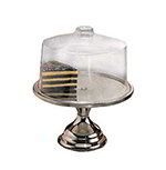 American Metalcraft 19SET 13.5-in Cake Stand w/ Break Resistant Cover, Bright Finish, Clear/Stainless