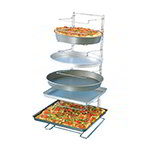 Pizza Pan Rack w/ 11-Shelf Capacity For 10-in To 17-in Pan, Chrome/Steel