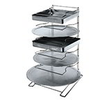 American Metalcraft 19033 Pizza Pan Rack w/ 11-Shelf Capacity For 16-in To 23-In Pan, Chrome/Steel