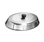 American Metalcraft BAOV972S Oval Basting Cover w/ Bakelite Knob, 11.87x8.75-in, Black, Stainless