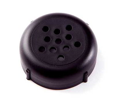 American Metalcraft GLBP 12-oz Glass Shaker - Perforated Black Lid