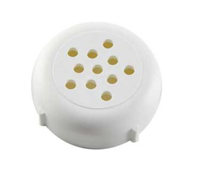 American Metalcraft GLWP 12-oz Glass Shaker - Perforated White Lid