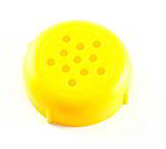 American Metalcraft 260Y Perforated Shaker Top, Polypropylene, Yellow