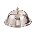 American Metalcraft DOM105 Domed Cloche Cover w/ Knob For 10.93-in To 13.5-in Plate, Mirror, Stainless
