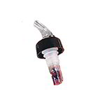 American Metalcraft MPC150C Measure Pourer w/ 1.5-oz Capacity & Black Collar, Clear/Yellow