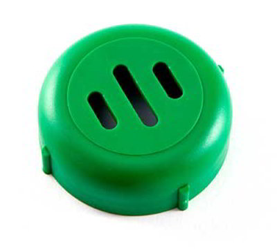 American Metalcraft LXGSL 6-oz Lexan Shaker - Slotted Green Lid
