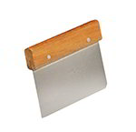 American Metalcraft DS6704 Dough Cutter w/ Handle, 6x4.5-in, Stainless/Wood
