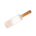 American Metalcraft LT14 14-in Turner w/ Rounded Blade, 3x8-in, Wood/Stainless
