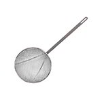 American Metalcraft SKR913 9-in Round Skimmer w/ 14-in Handle, Tin/Mesh