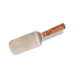 American Metalcraft LT12 12-in Turner w/ Straight Blade, 3x6-in, Wood/Stainless