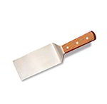 American Metalcraft LT12ST 12-in Turner w/ Rounded Blade, 3x7.5, Wood/Stainless