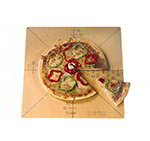 American Metalcraft MPCUT6 Pizza Slicing Board w/ Marking For 6-Slice, Pressed Wood