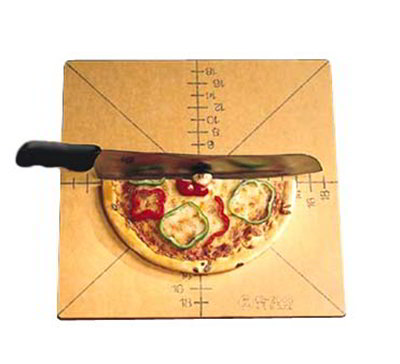 American Metalcraft MPCUT4 Pizza Slicing Board w/ Marking For 4 or 8-Slice, Pressed Wood