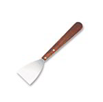 American Metalcraft SSC18 12-in Grill Scraper w/ Slant Edge & Handle, Stainless/Wood