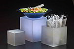 American Metalcraft AC579 3-Piece Riser Set, Acrylic, Frosted