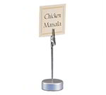 American Metalcraft ALMH4 4.25-in Round Card Holder w/ Alligator Clip, Aluminum