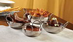American Metalcraft BD65 6.5-in Round Handled Dish, Mirror Finish, Stainless