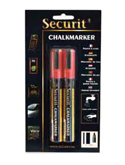 American Metalcraft BLSMA510RD Small Tip Chalk Marker, Red