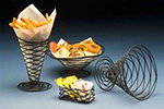 American Metalcraft BNSB3 Rectangular Condiment Basket, Black