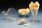 American Metalcraft BNC7 7-in Conical Wire Basket, Chrome