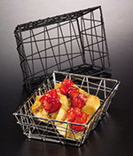 American Metalcraft BZZ59C 6-in Rectangular Zorro Basket, Chrome