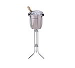 American Metalcraft CBS33 Champagne Bucket & Stand w/ 2-Bottle Capacity, Chrome/Stainless