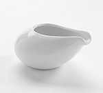 American Metalcraft CM4 4-oz Creamer - White Ceramic