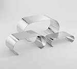 American Metalcraft CRH3 Riser set, Hammered, Polished Finish, Stainless