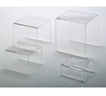 American Metalcraft CRS1 4-Piece Riser Set, Clear/Acrylic