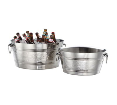 American Metalcraft DWBT185 19-in Party Tub w/ 940-oz Capacity & Swing Handle, Mirror, Stainless