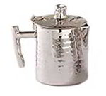 American Metalcraft DWHMC5 Creamer w/ 5-oz Capacity & Hinged Lid, Hammered, Stainless