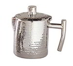 American Metalcraft DWHMCP16 Coffee Pot w/ 16-oz Capacity & Hinged Lid, Hammered, Stainless