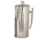 American Metalcraft DWHMCP64 Coffee Pot w/ 64-oz Capacity & Hinged Lid, Hammered, Stainless