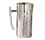 American Metalcraft DWHMWP64 Double Wall Water Pitcher w/ 64-oz Capacity & Ice Guard, Hammered, Stainless