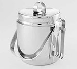 American Metalcraft DWIB40 Round Ice Bucket w/ 40-oz Capacity & Ice Tong, Mirror, Stainless