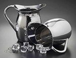 American Metalcraft HMWP64 Double Wall Pitcher w/ 64-oz Capacity, Hammered, Stainless