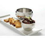 American Metalcraft DWSB4 3.75-in Bowl, Brushed Interior, Mirror Exterior, Stainless
