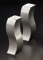 American Metalcraft DXP4 Wavy Salt & Pepper Shaker, Stainless