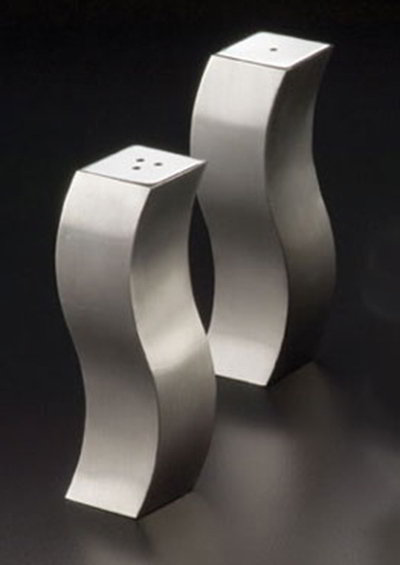 American Metalcraft DXP4 Wavy Salt & Pepper Shaker, Stainless