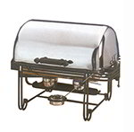 American Metalcraft MESA27 Rectangular Roll Top Chafer w/ 8-qt Capacity, Wrought Iron/Stainless