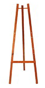 American Metalcraft EZLM165 Easel, 24x65-in, Mahogany