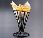 American Metalcraft FWB4 4.5-in French Fry Basket, Black